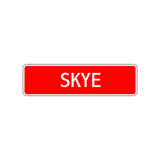 Skye Street Sign