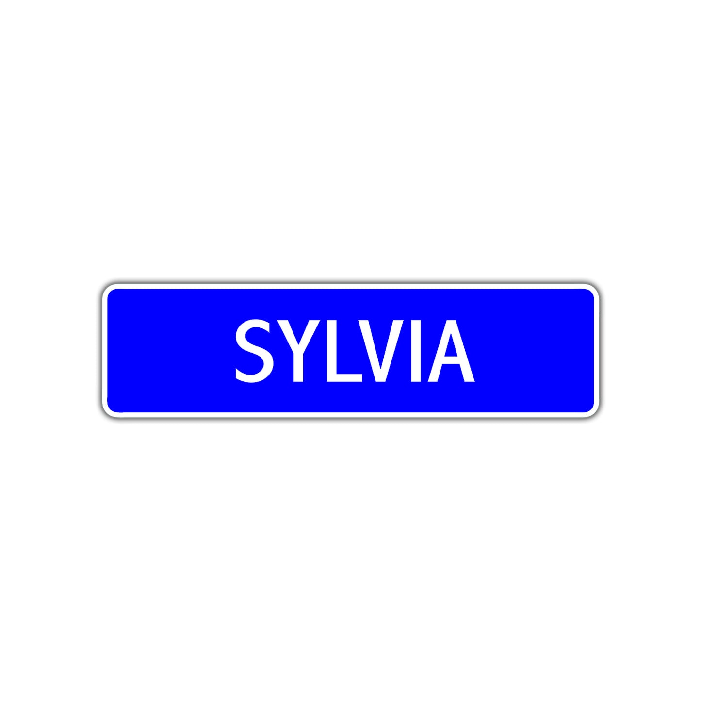 Sylvia Street Metal Sign Plate