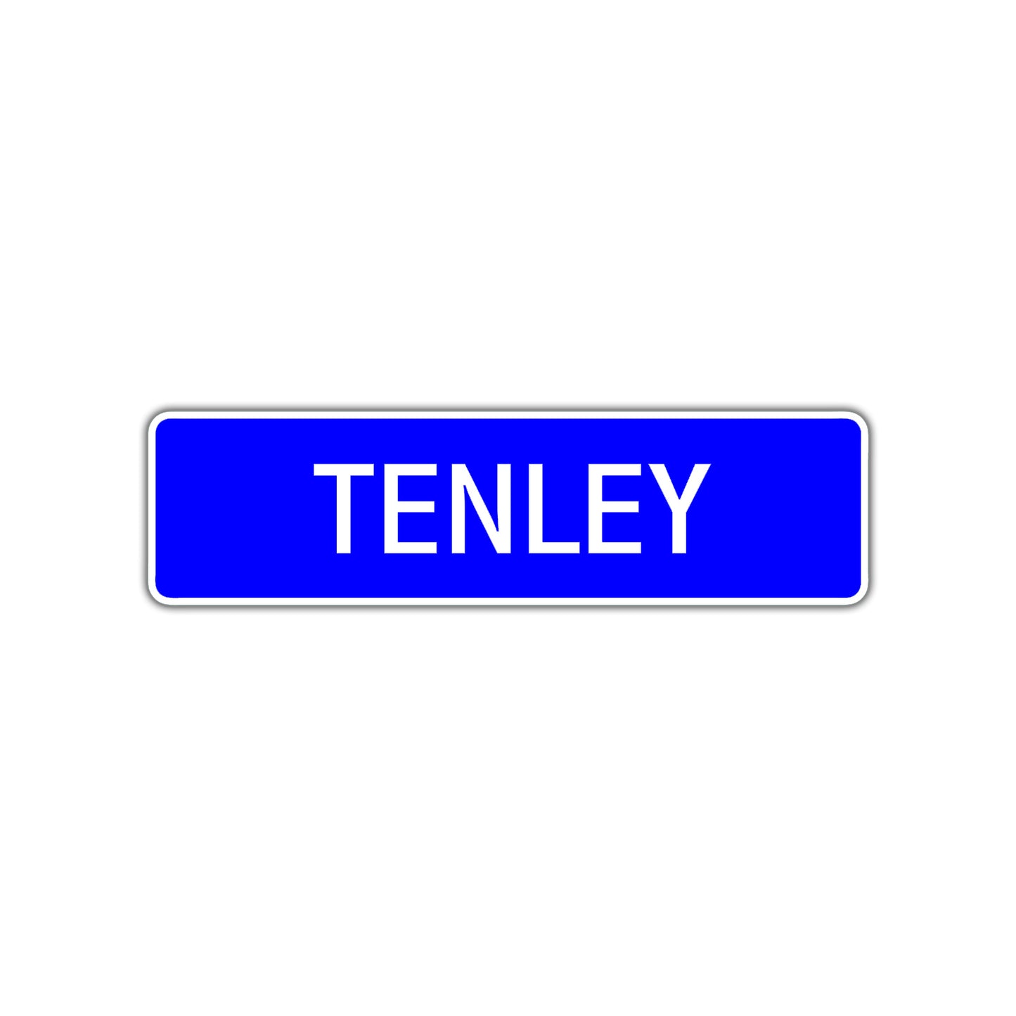 Tenley Street Metal Sign Plate