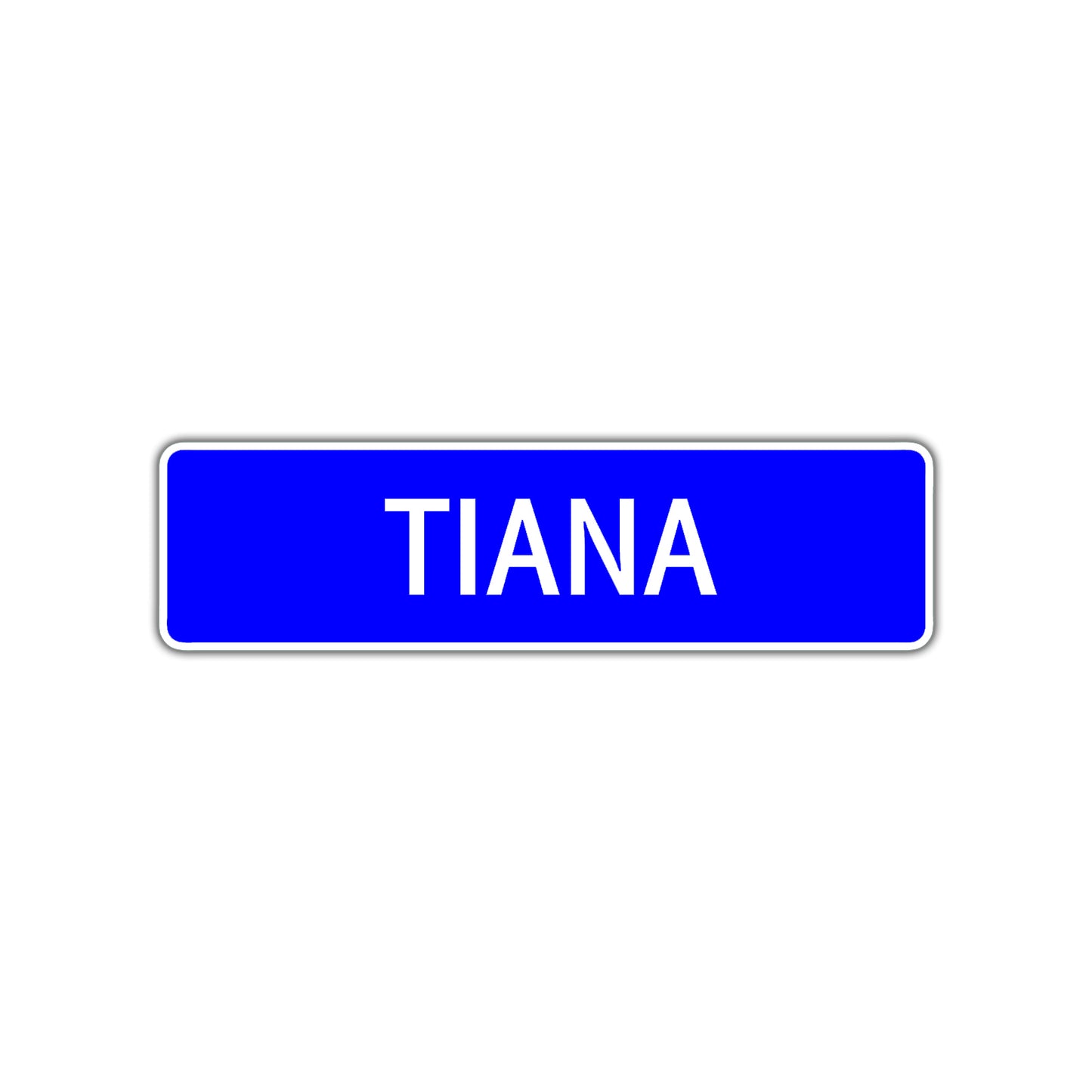 Tiana Street Metal Sign Plate
