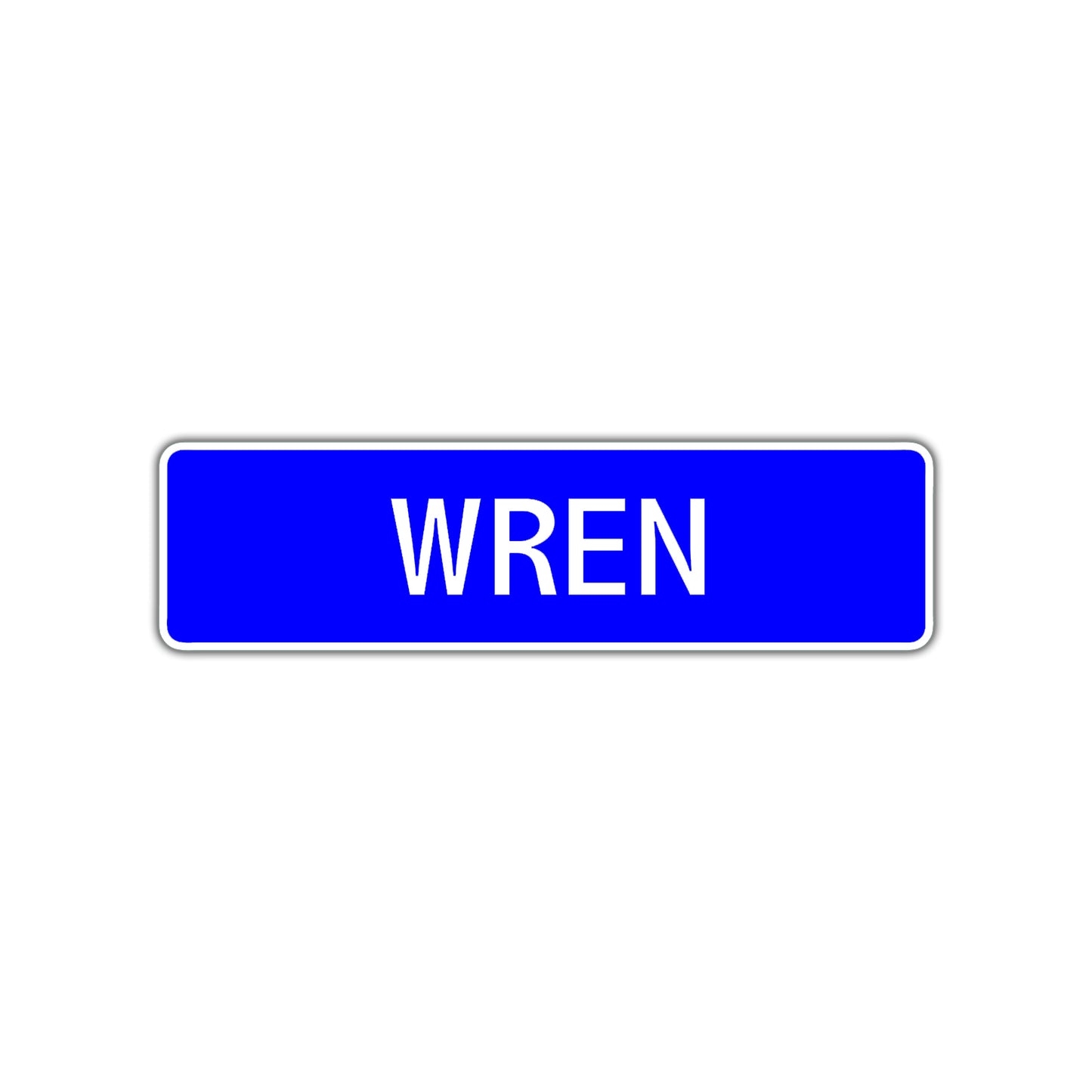 Wren Street Metal Sign Plate