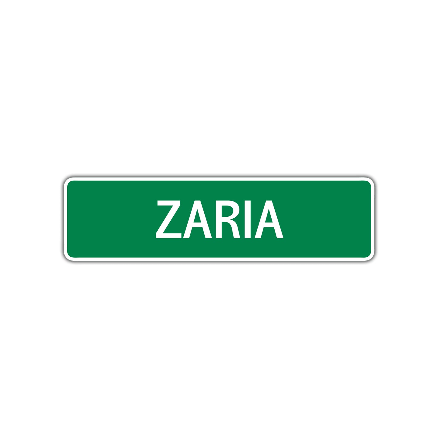 Zaria Street Sign