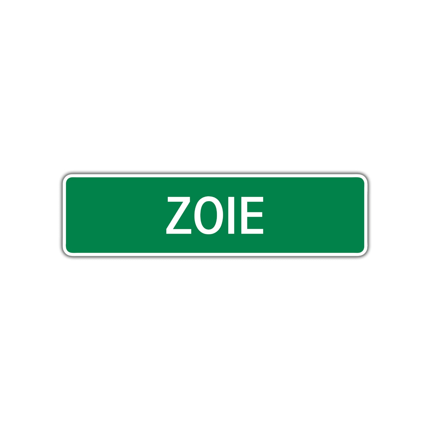 Zoie Street Sign