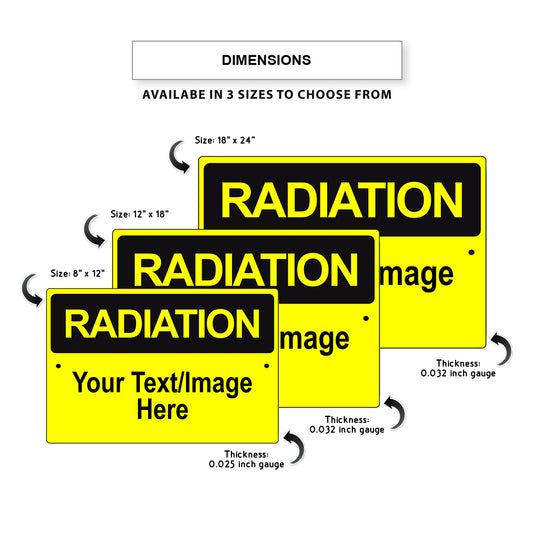 Radiation Your Text / Image Here Sign