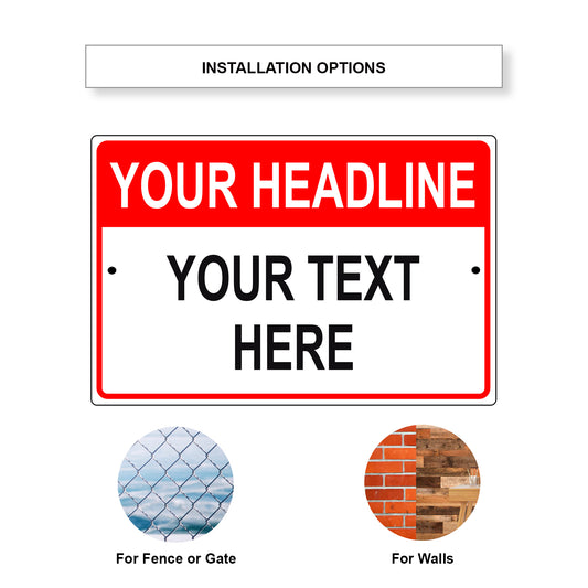 Your Headline Your Text Here Sign