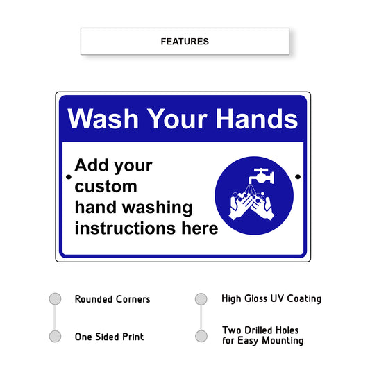 Wash Your Hands Street Sign