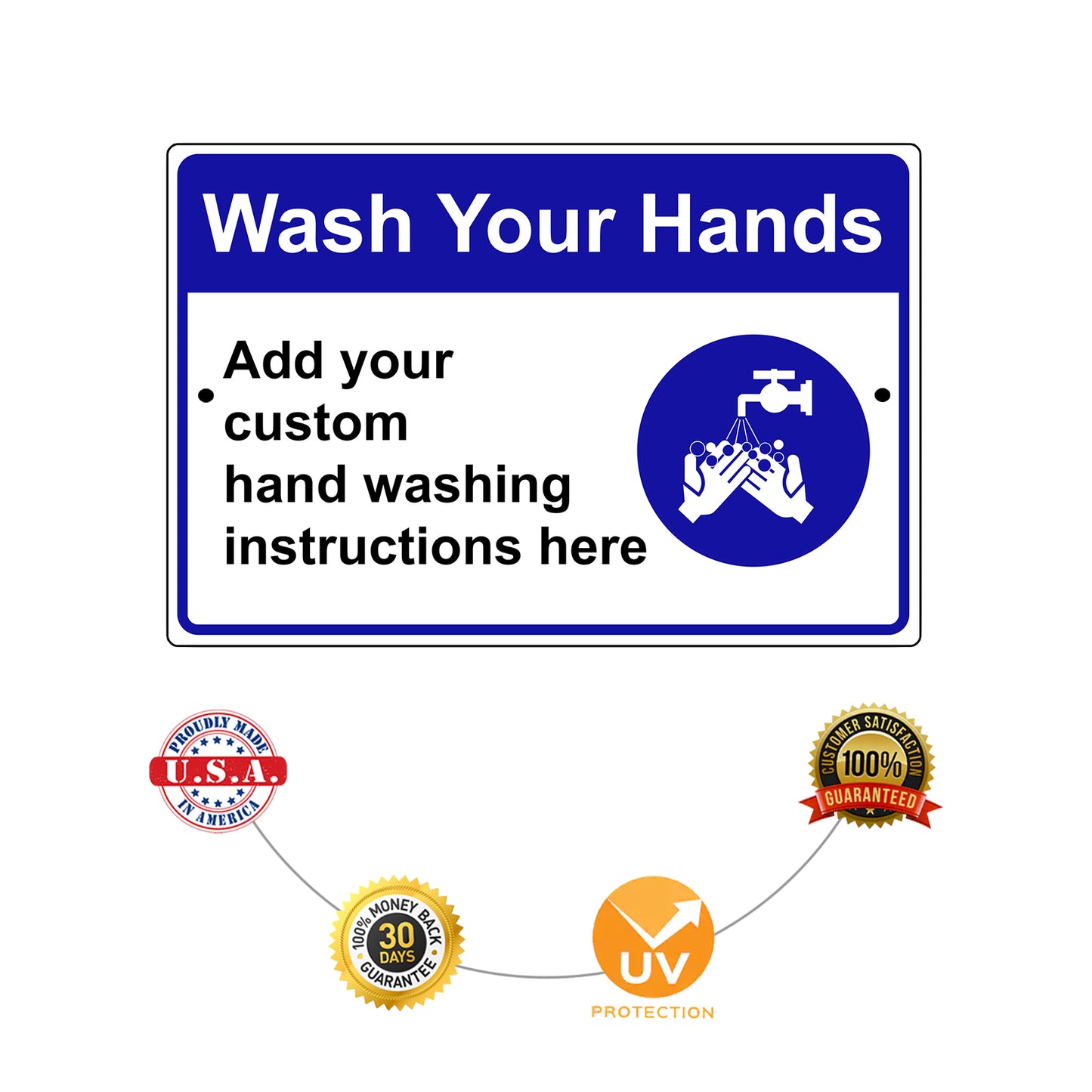 Wash Your Hands Street Sign