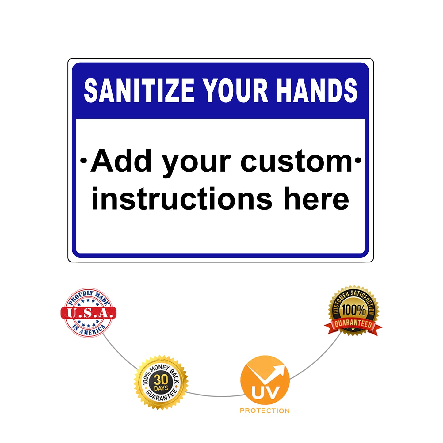 Sanitize Your Hands Sign