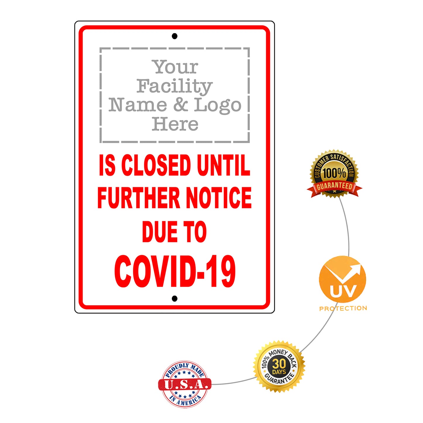 Your Facility Name & Logo Here Sign