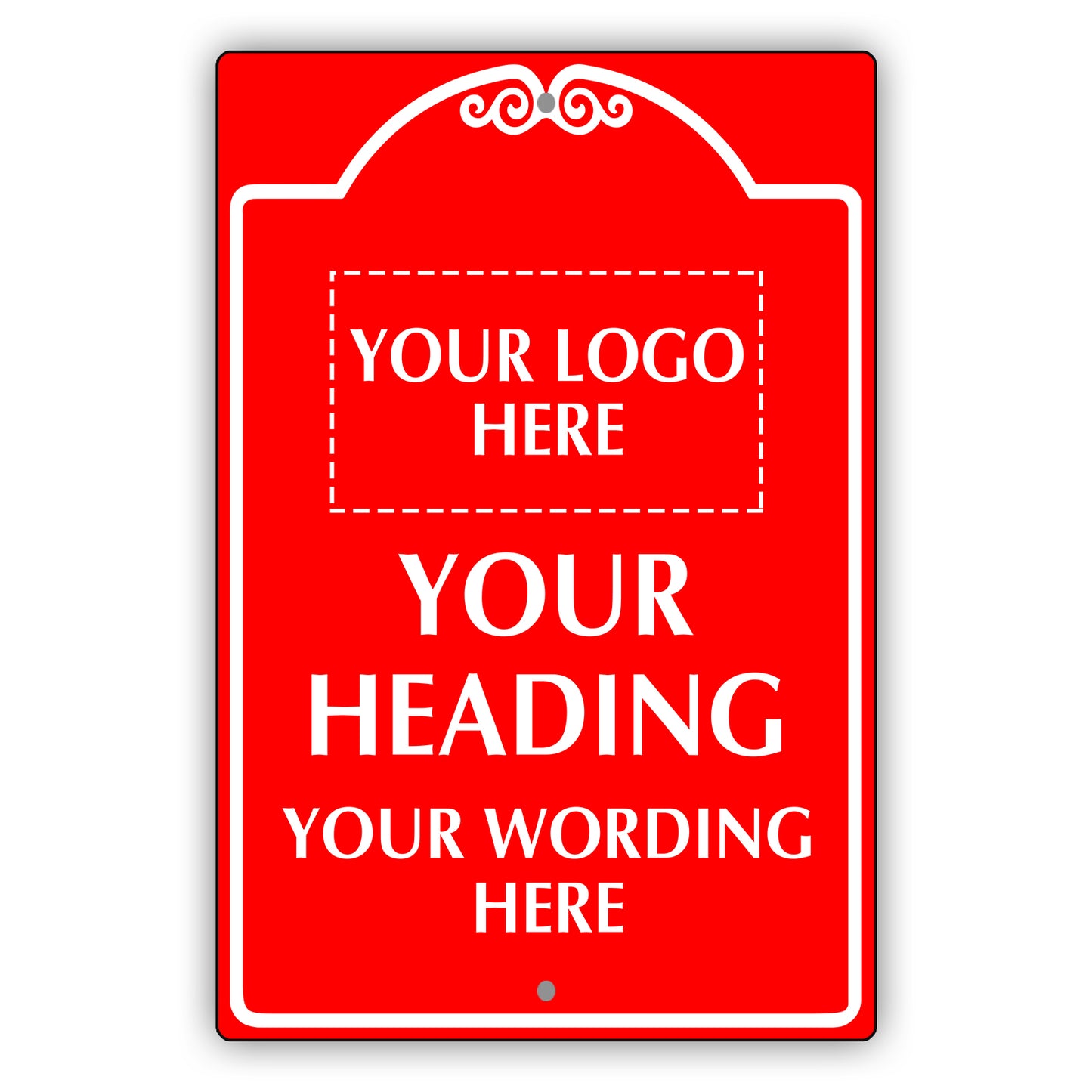 Your Heading Your Wording Here Sign