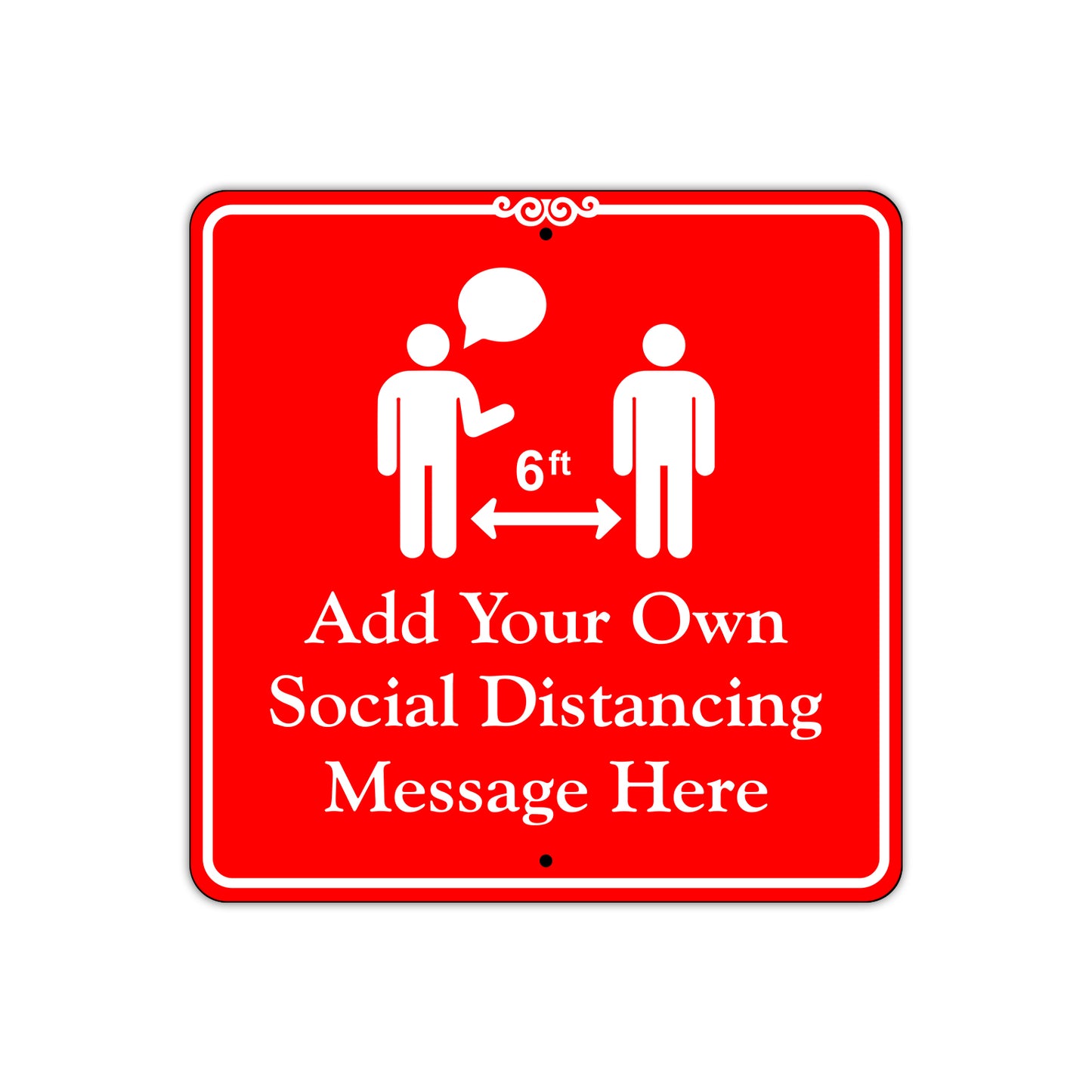 Add Your Own Social Distance Sign