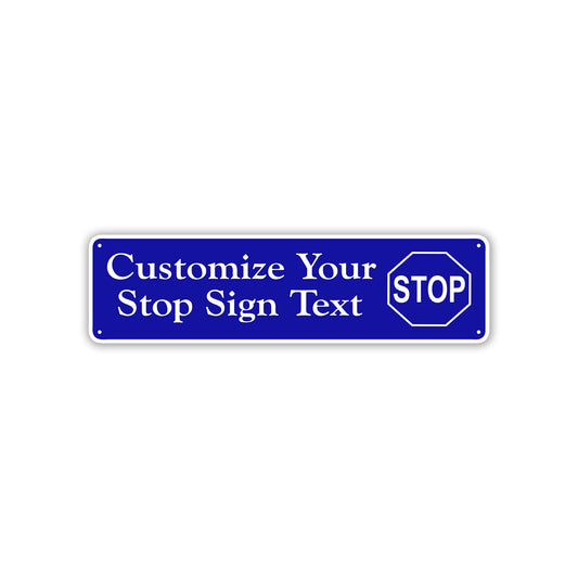 Customize Your Stop Sign Text Sign