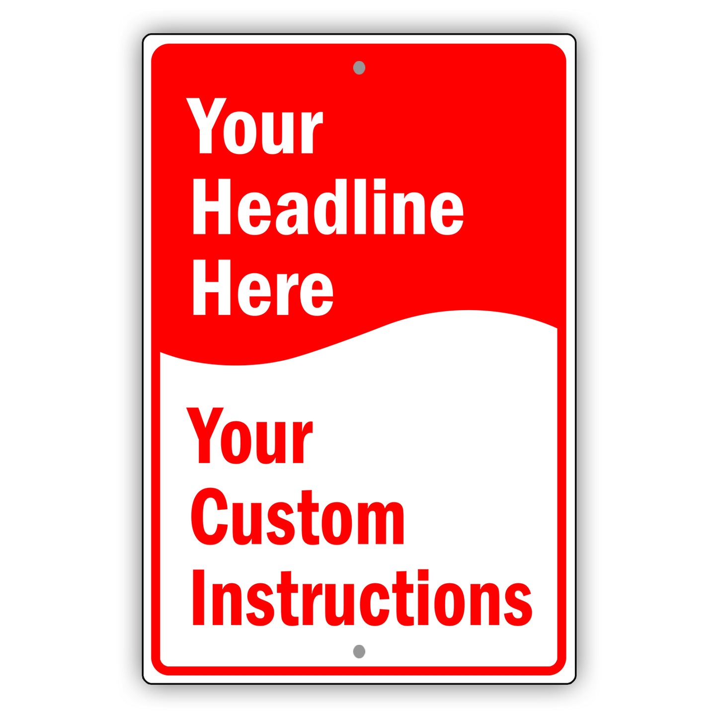 Your Headline Here sign