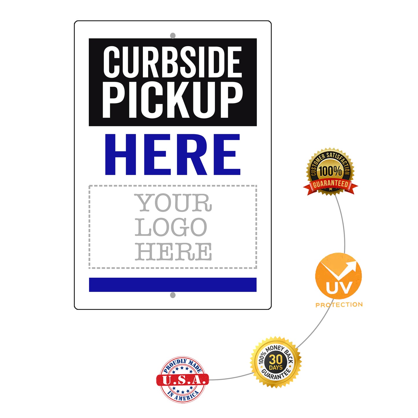 Curbside Pickup Here Sign
