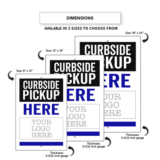 Curbside Pickup Here Sign