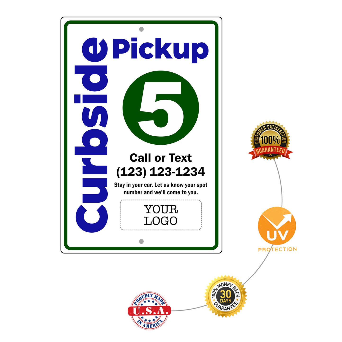 Curbside Pickup 5 Sign