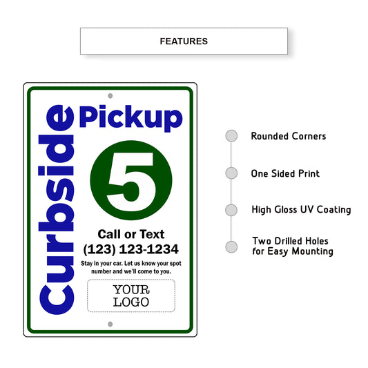 Curbside Pickup 5 Sign