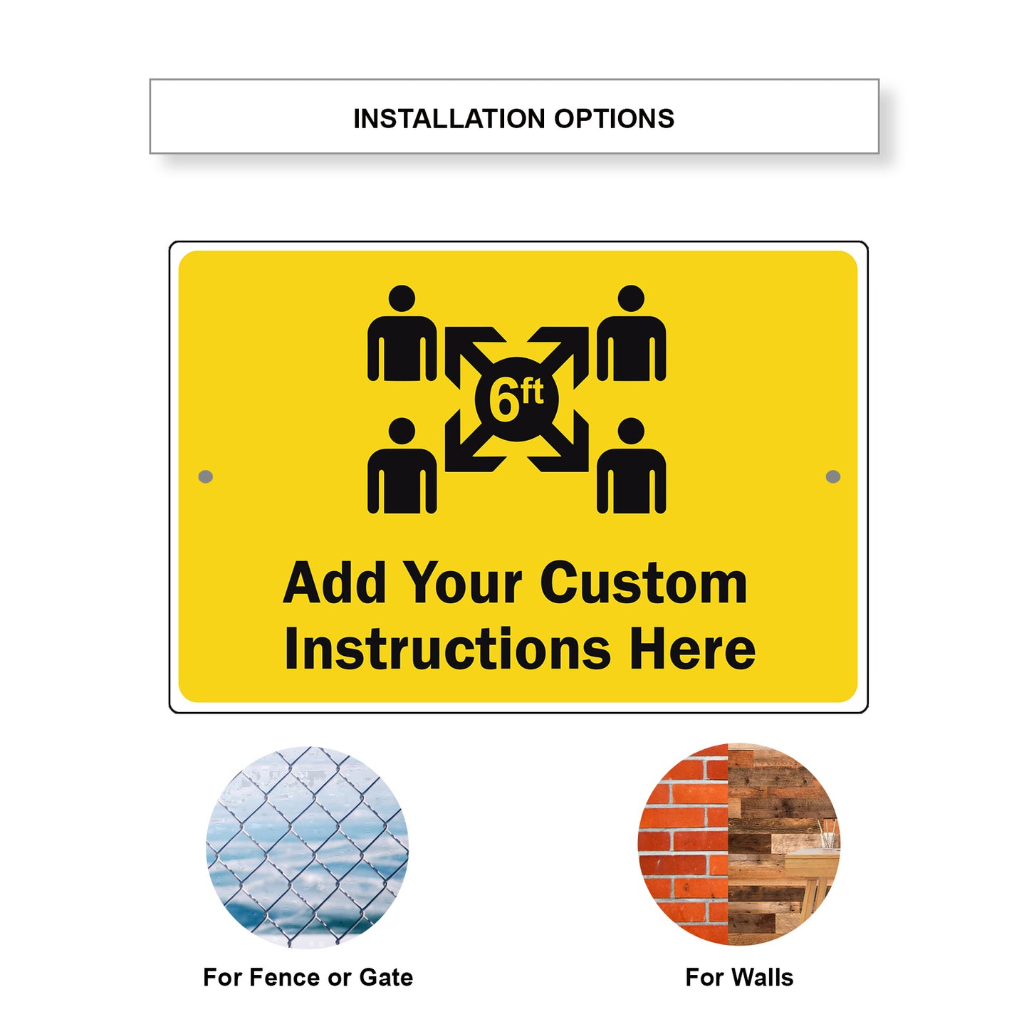 Add Your Custom Instruction Here Sign