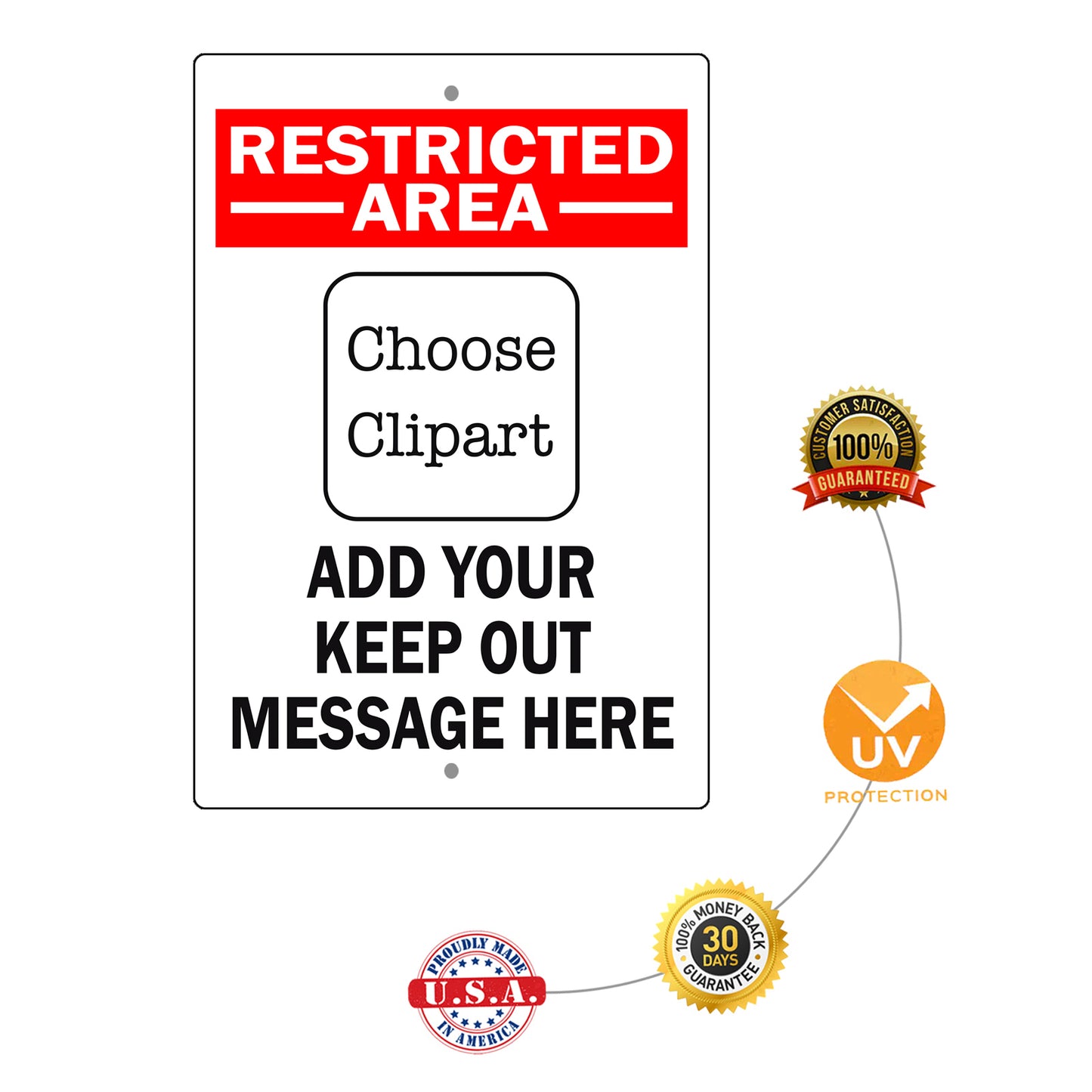 Restricted Area Choose Clipart Add Your Keep Out Sign