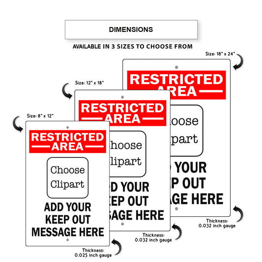 Restricted Area Choose Clipart Add Your Keep Out Sign