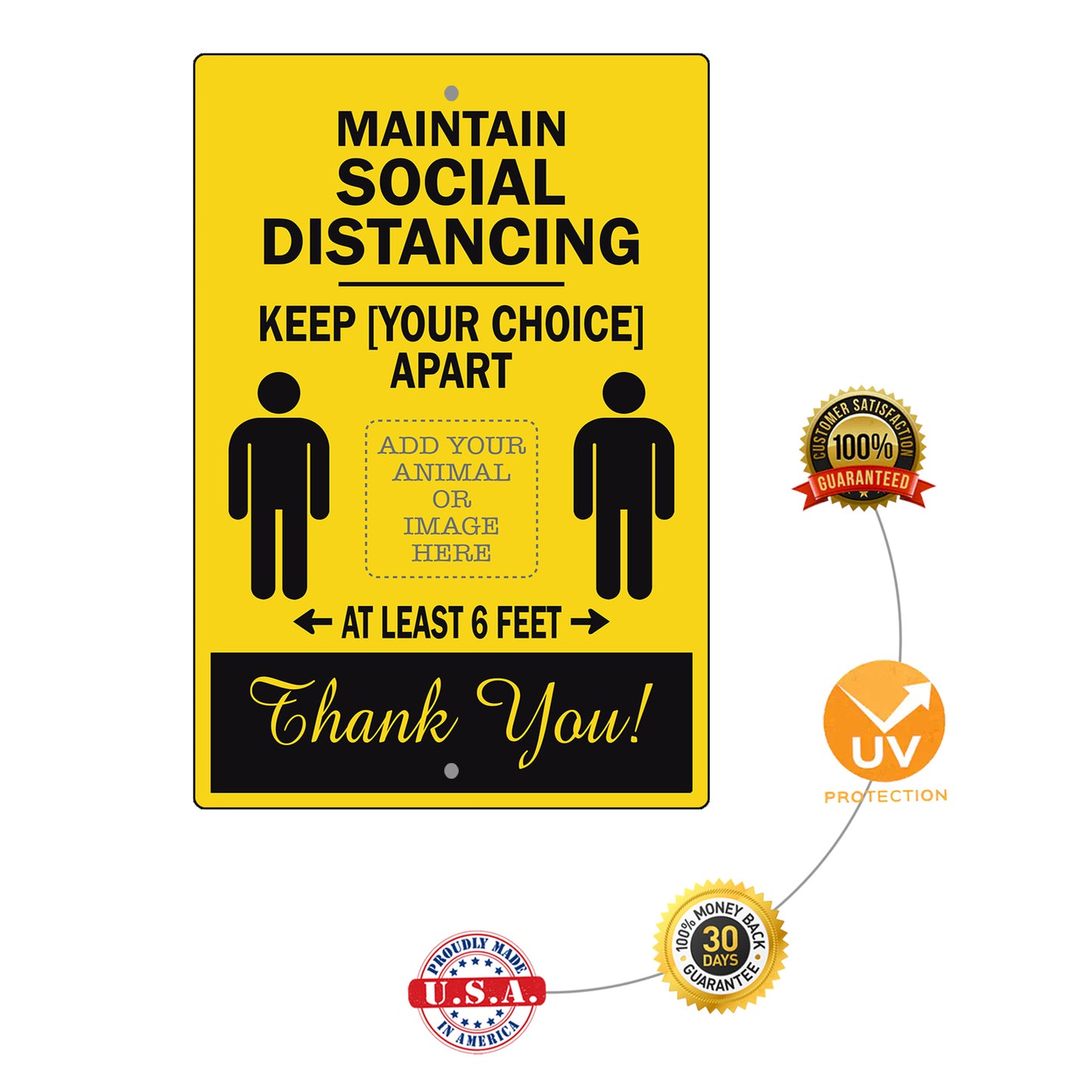 Maintain Social Distance Sign