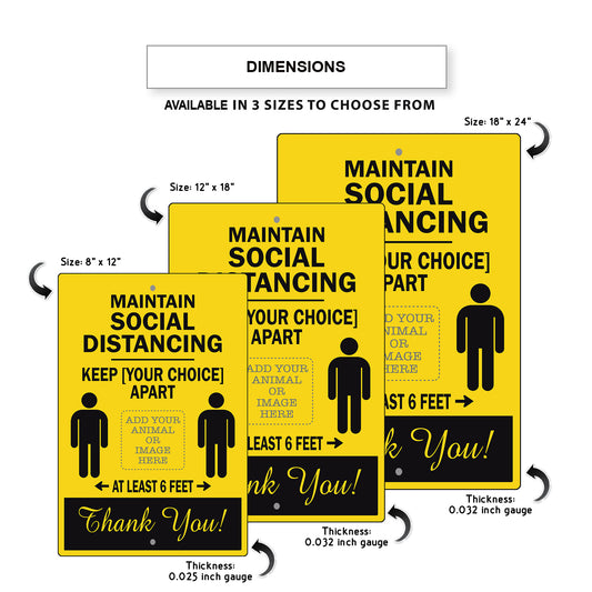 Maintain Social Distance Sign
