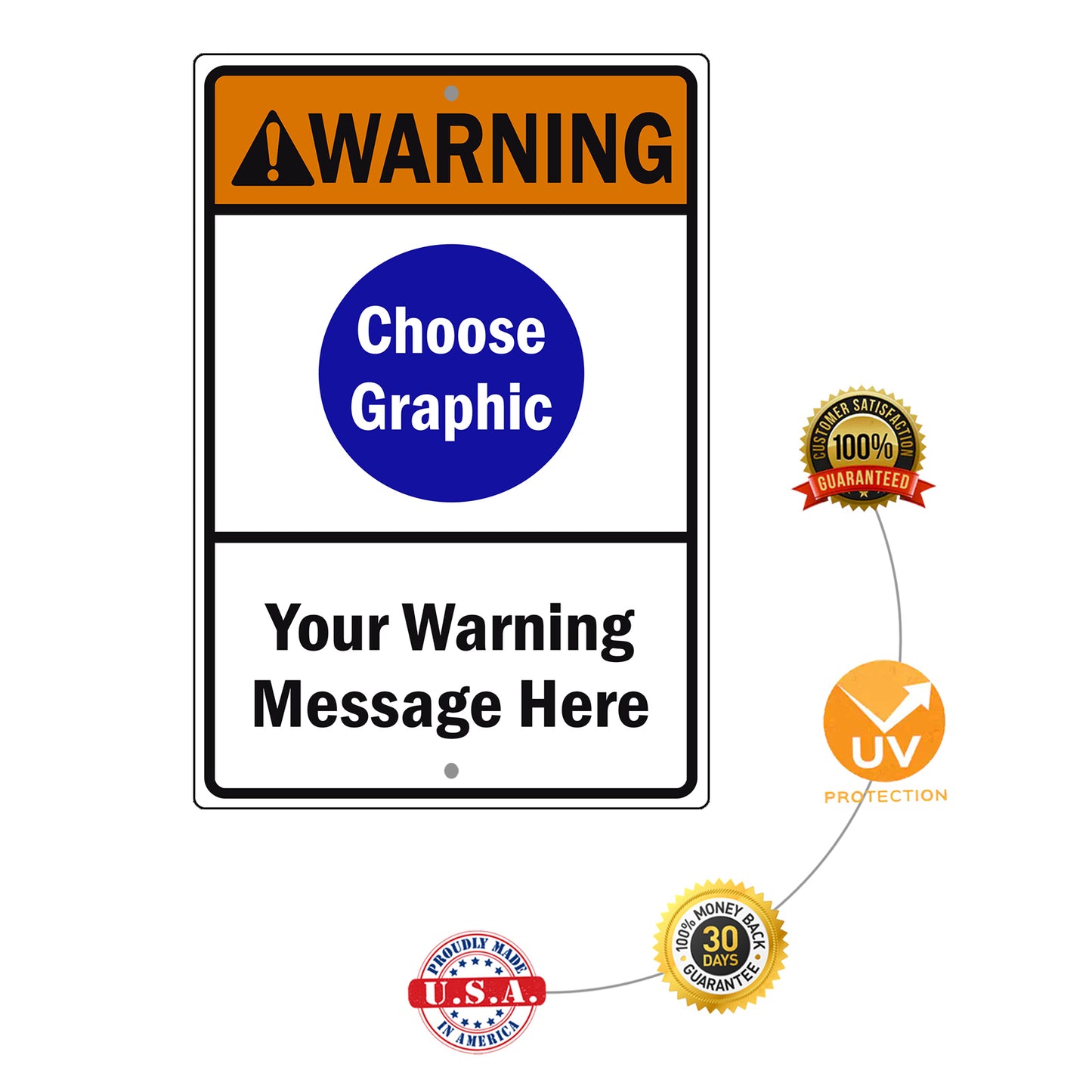 Warning Choose Graphic Your Warning Message Here Sign