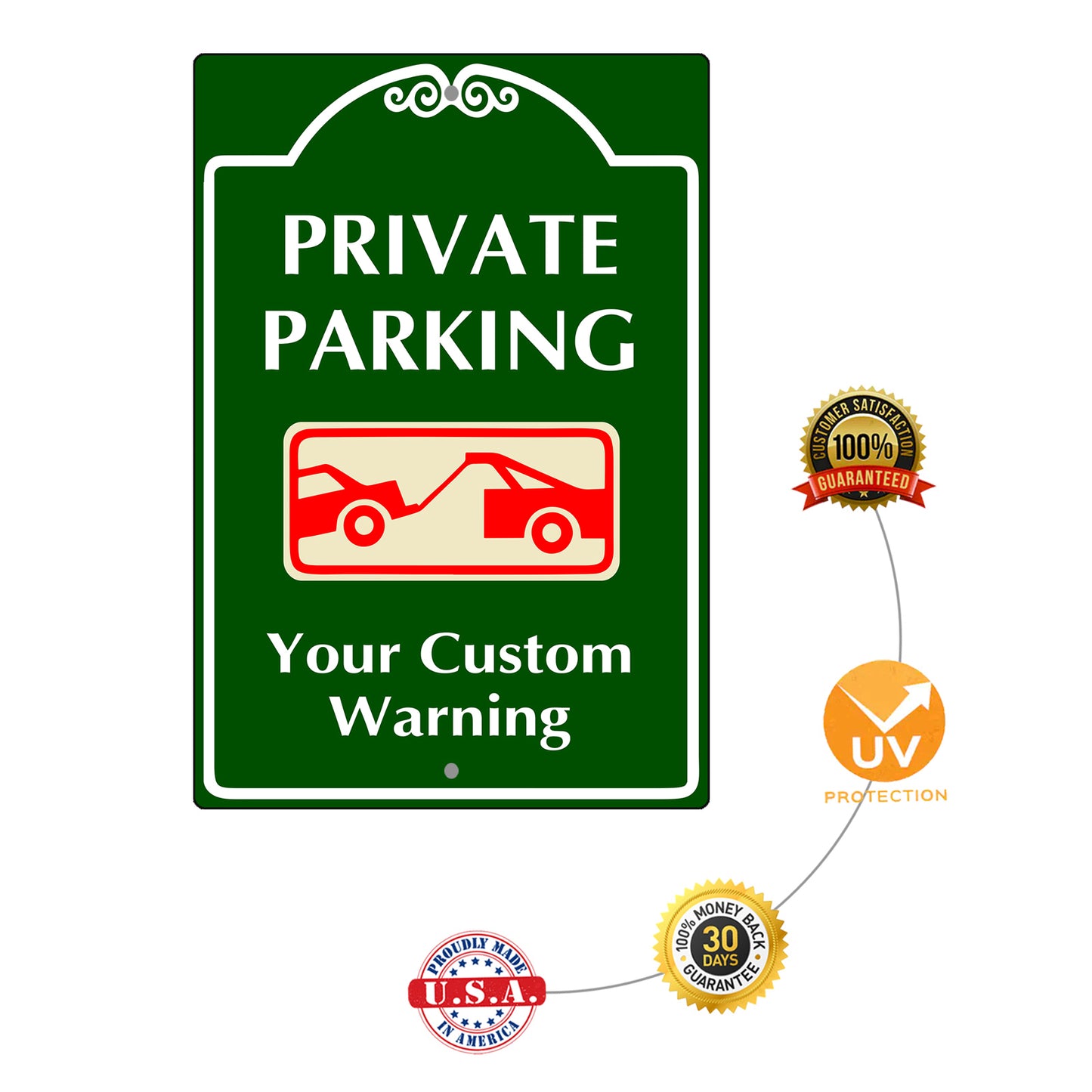 Private Parking Your Custom Warning Sign