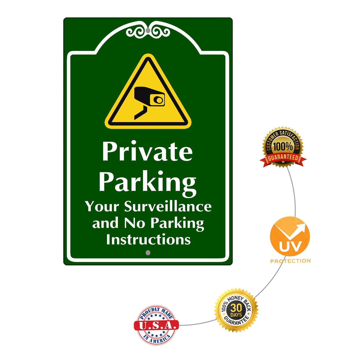 Private Parking Your Surveillance Sign