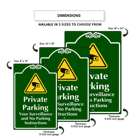 Private Parking Your Surveillance Sign