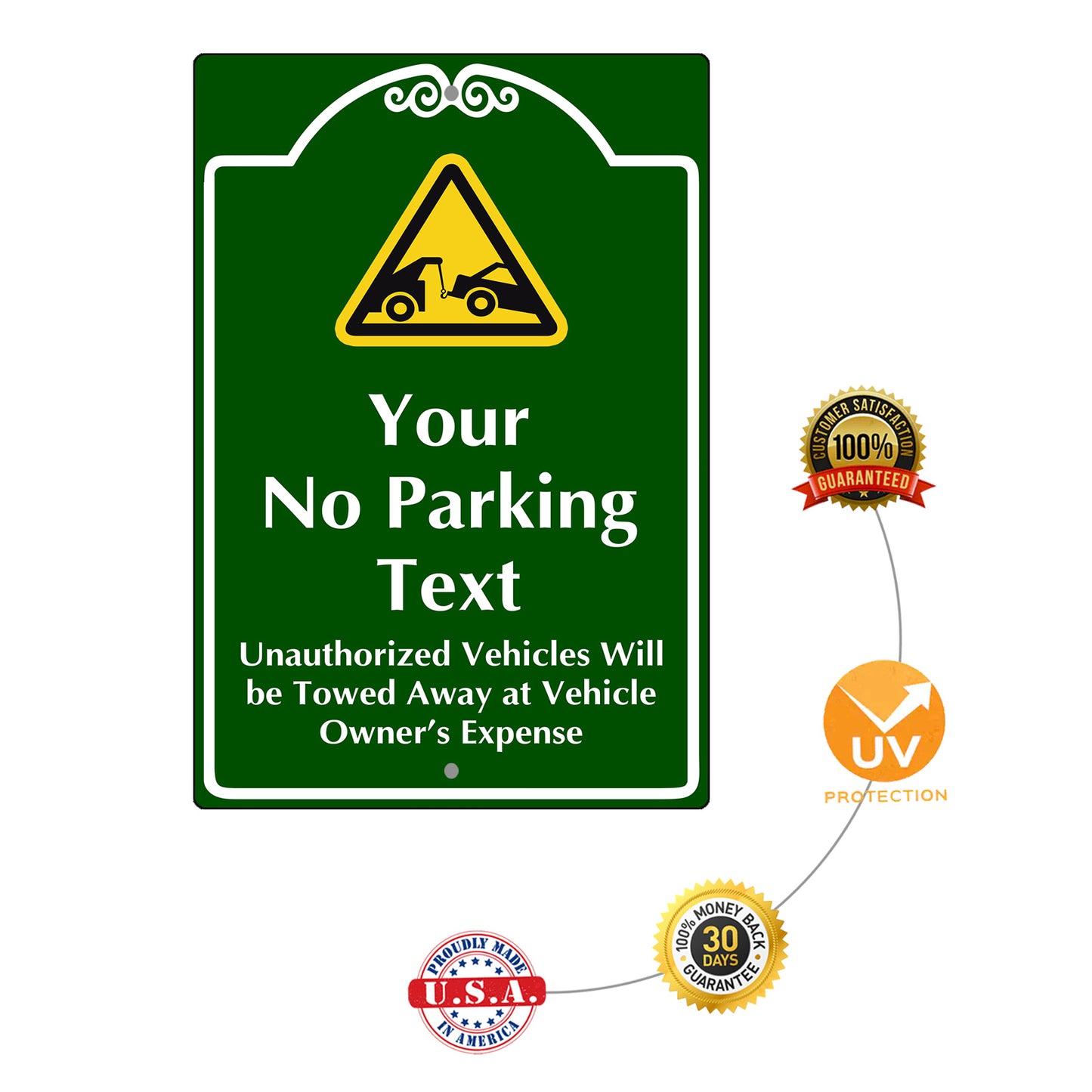 Your No Parking Text Sign