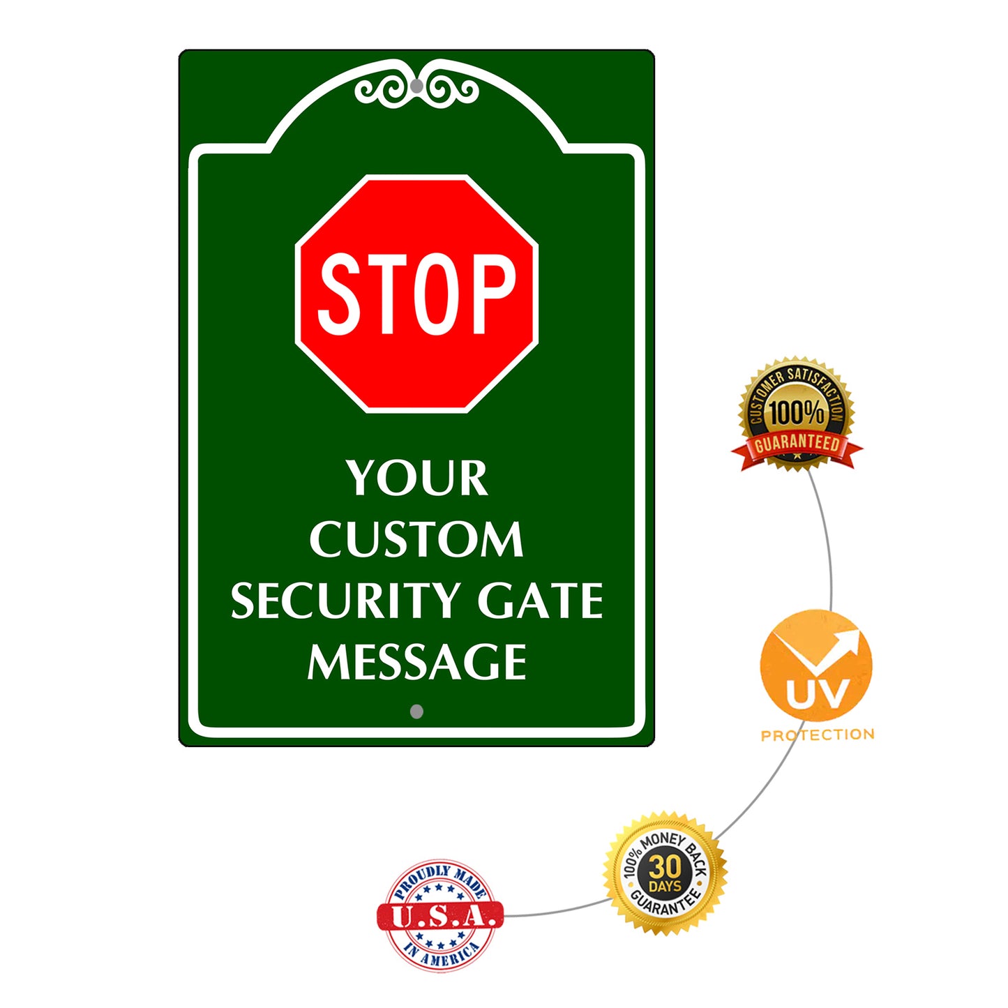 Your Custom Security Gate Sign