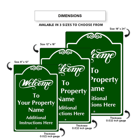 Welcome to Your property Sign