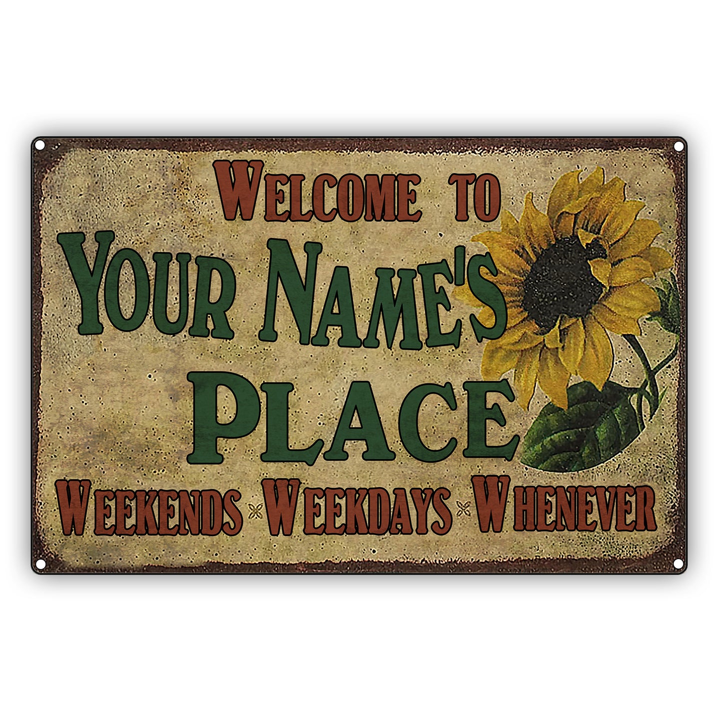 Customized Name Aluminum Sign