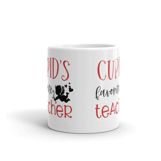 Cupid Favorite Teacher Valentine Day Coffee Tea Cup Ceramic Mug Best Gift For Lovers