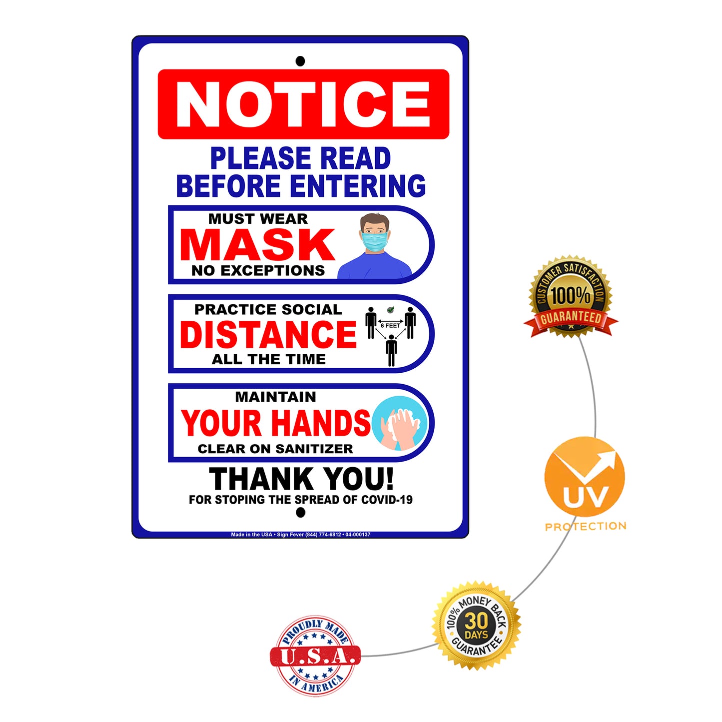 Notice Please Read Safety Precautions Before Entering Sign