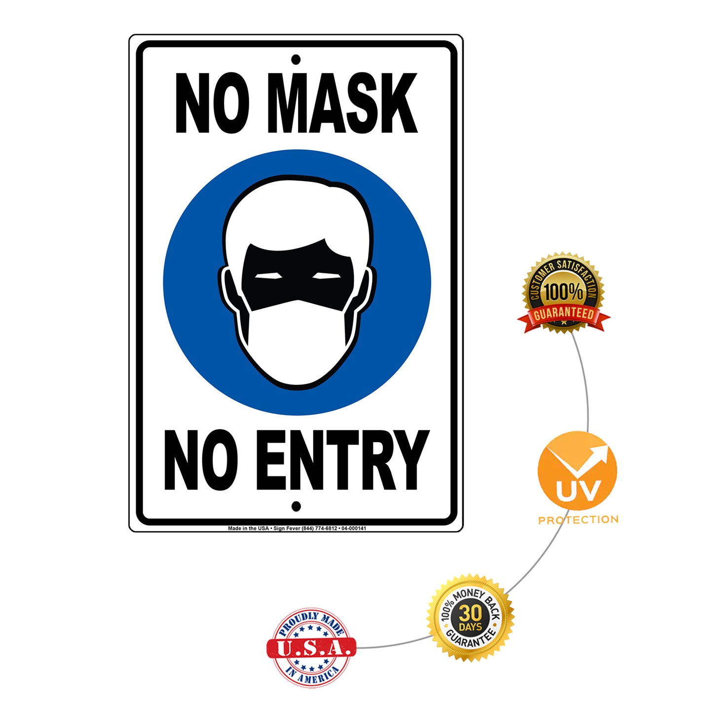 No Mask No Entry Sign