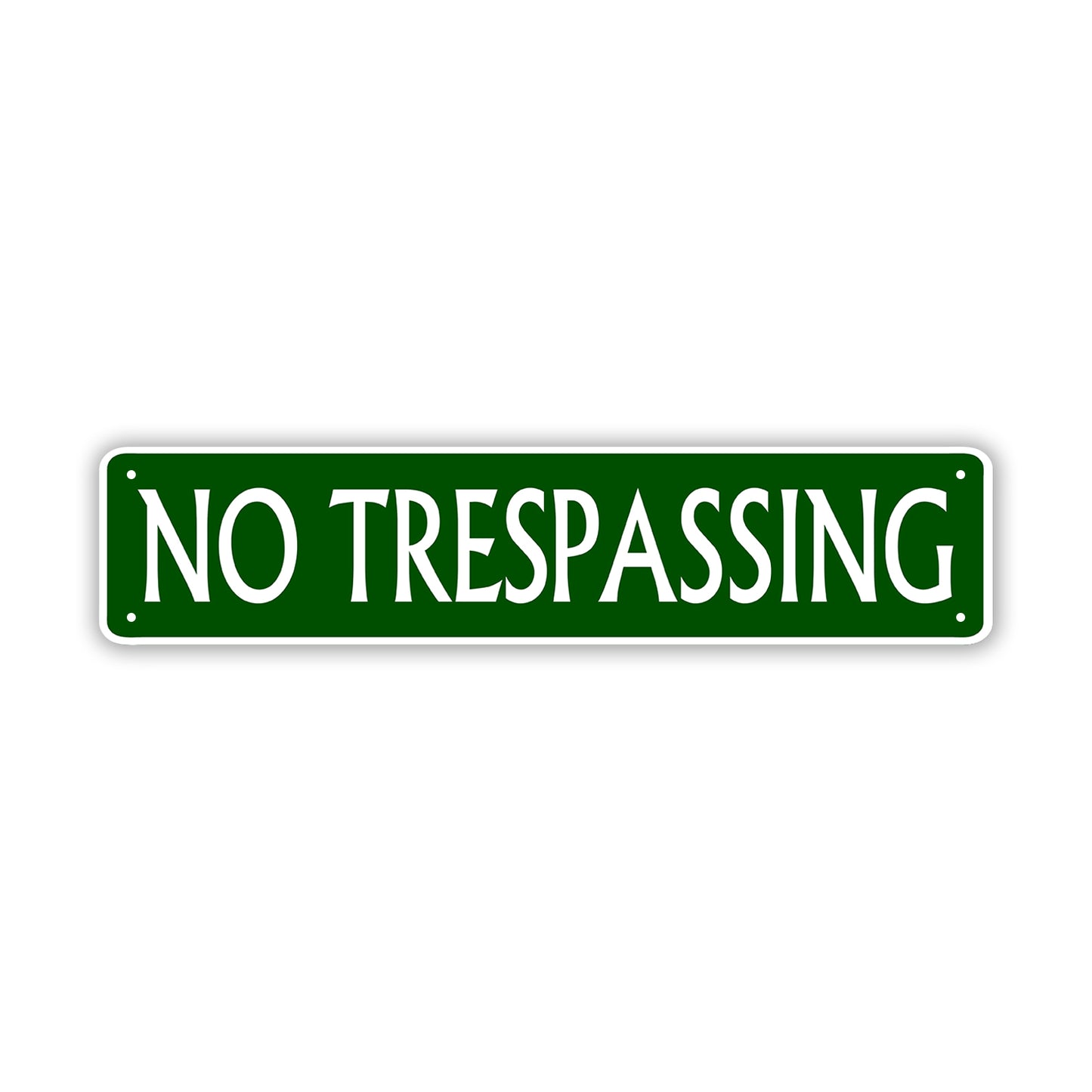 No Trespassing Street Sign