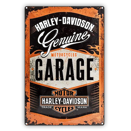 Harley Davidson Genuine Motorcycle Garage Vintage Décor Sign