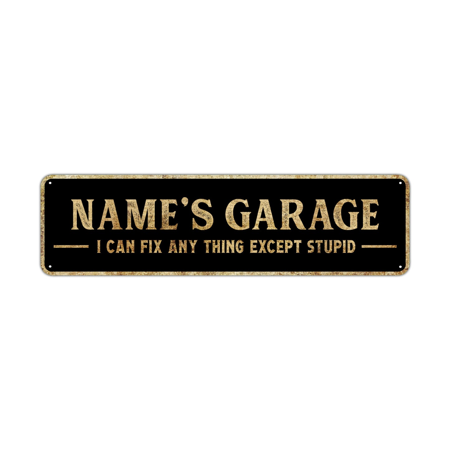 Custom Sign Name's Garage Vintage Sign