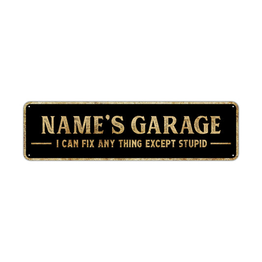 Custom Sign Name's Garage Vintage Sign