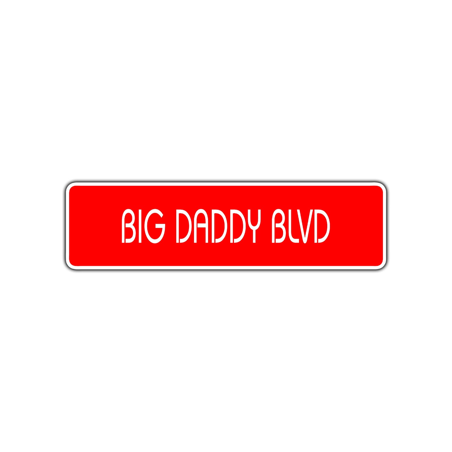 Big Daddy Boulevard Road Aluminum Metal Novelty Street Plate Sign Wall Gift Decor