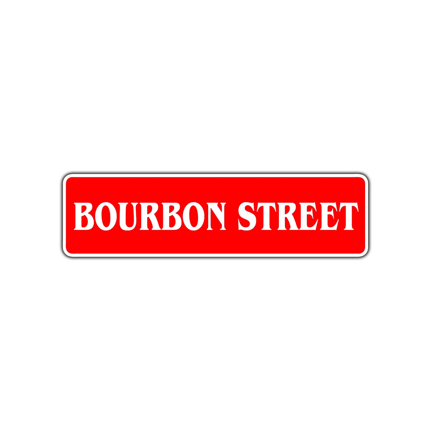 Bourbon Street Road Aluminum Metal Novelty Street Plate Sign Wall Gift Decor