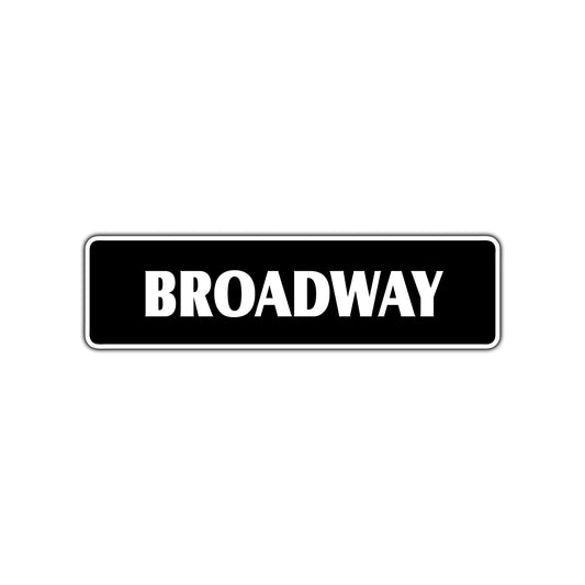 Broadway Metal Street Sign New York Road Aluminum Metal Novelty Street Plate Sign Wall Gift Decor