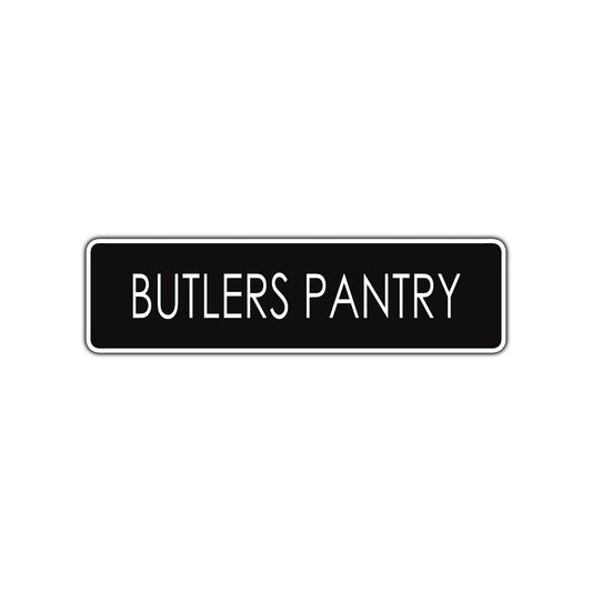 Butlers Pantry Road Aluminum Metal Novelty Street Plate Sign Wall Gift Decor