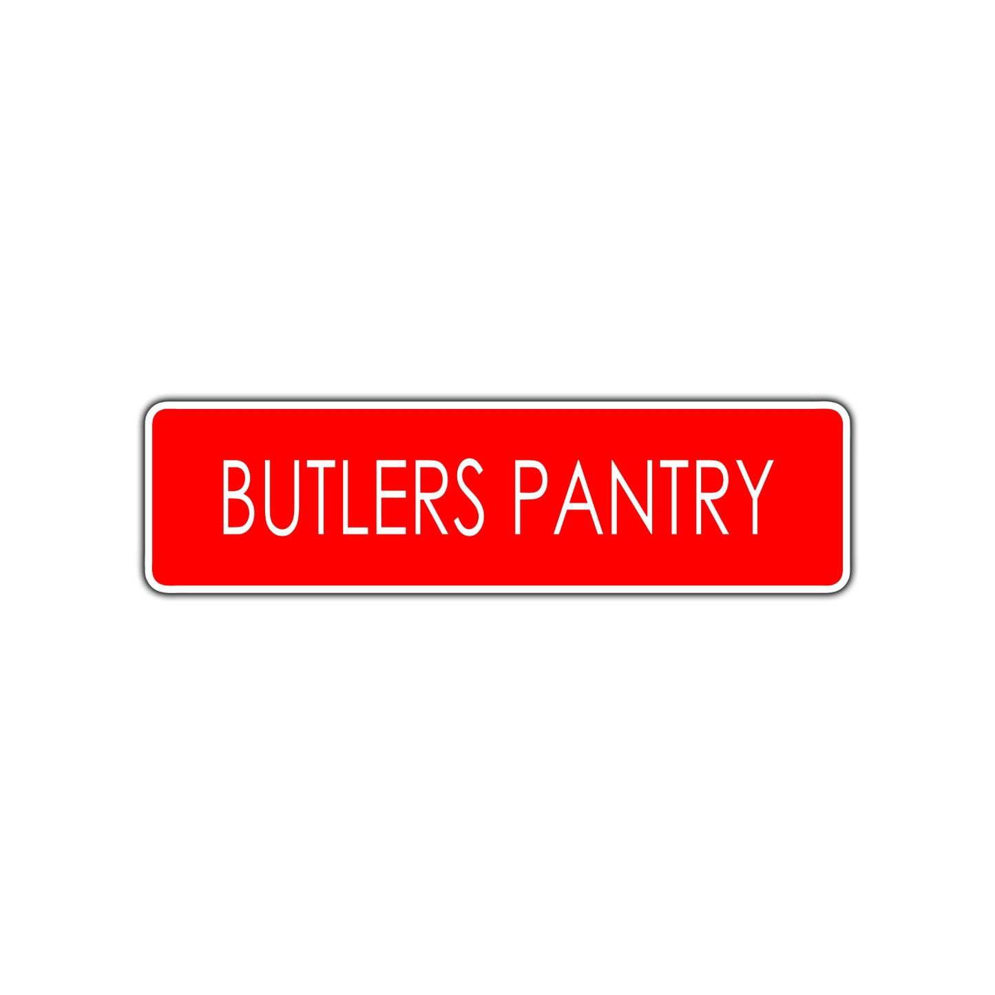Butlers Pantry Road Aluminum Metal Novelty Street Plate Sign Wall Gift Decor