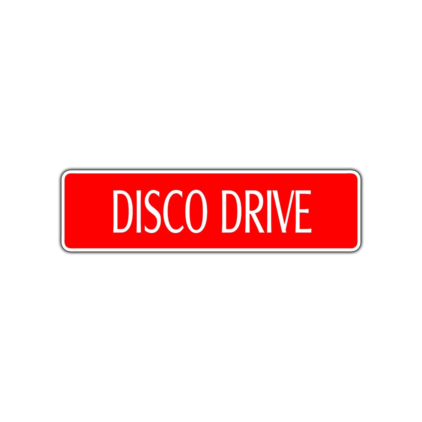 Disco Drive Musical Group Road Aluminum Metal Novelty Street Plate Sign Wall Gift Decor