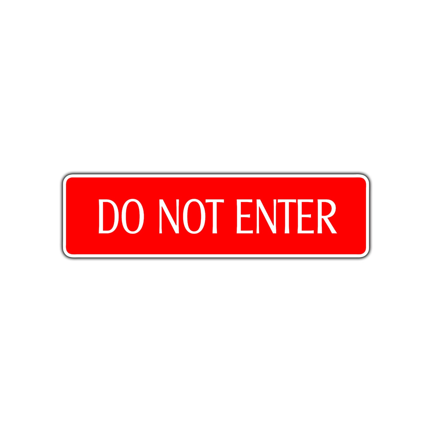 Do Not Enter Traffic Road Aluminum Metal Novelty Street Plate Sign Wall Gift Decor