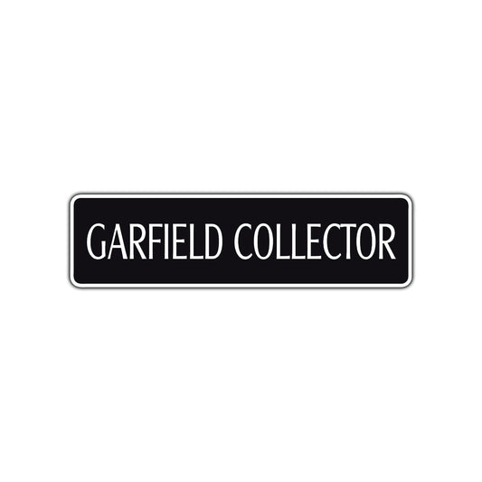 Garfield Collector Road Aluminum Metal Novelty Street Plate Sign Wall Gift Decor