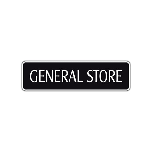 General Store Road Aluminum Metal Novelty Street Plate Sign Wall Gift Decor